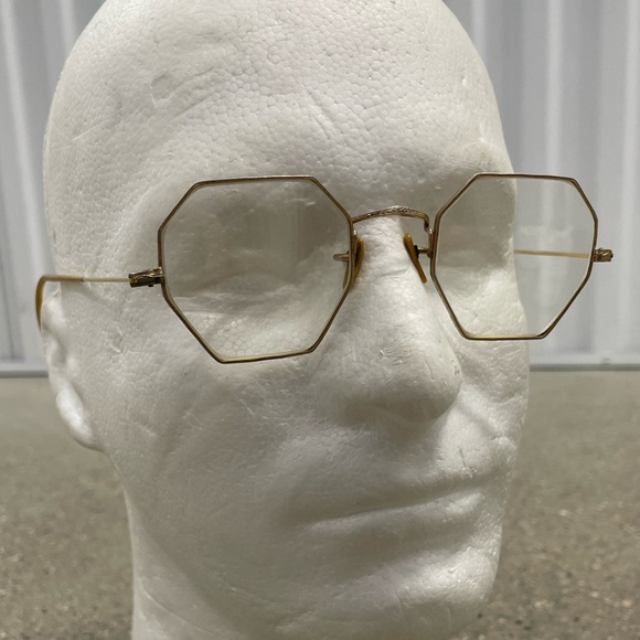 12K GF Shuron American Optical Vintage Octagon Glasses EUC - Picture 1 of 16